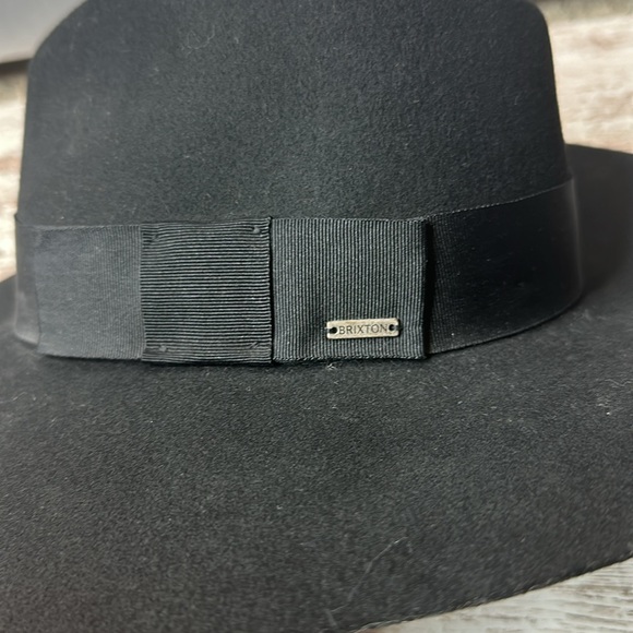 Brixton Piper Black Wool Floppy Brim Hat Size M NWT - Picture 7 of 14